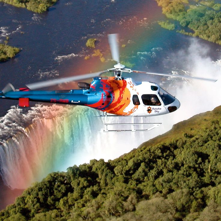 Helicopter Over the Falls